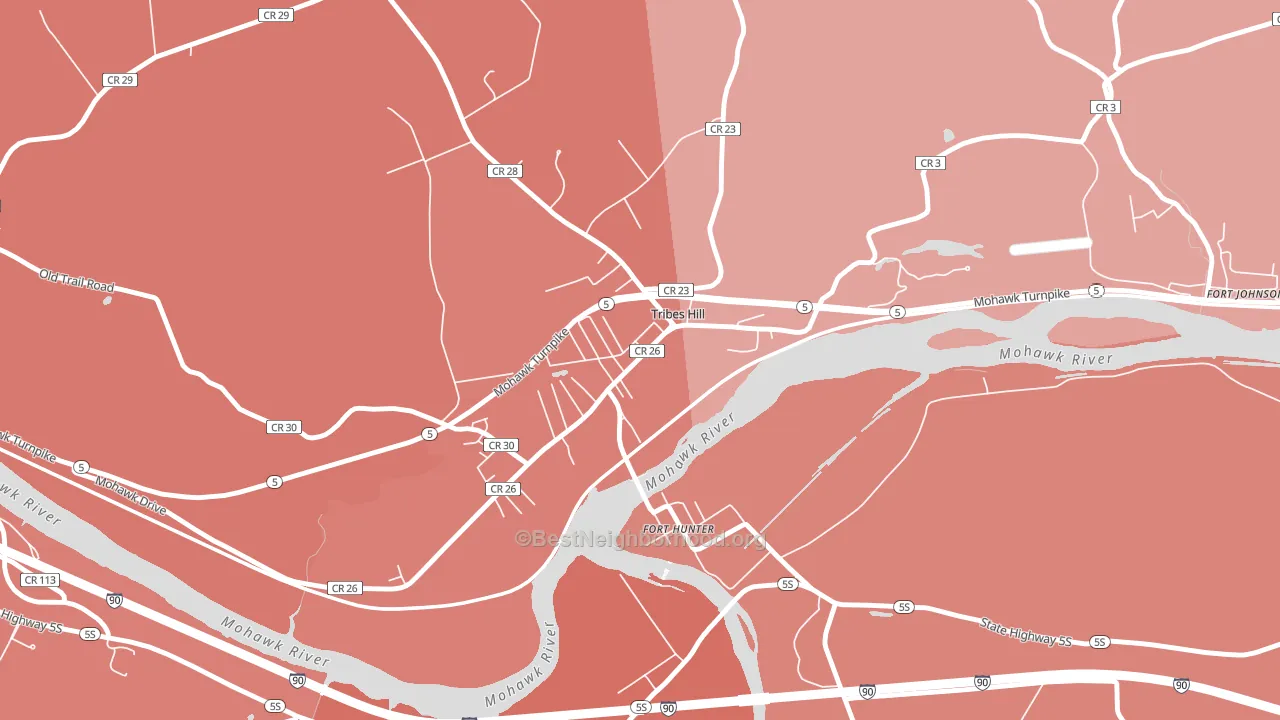 12177, NY block-group political-lean map