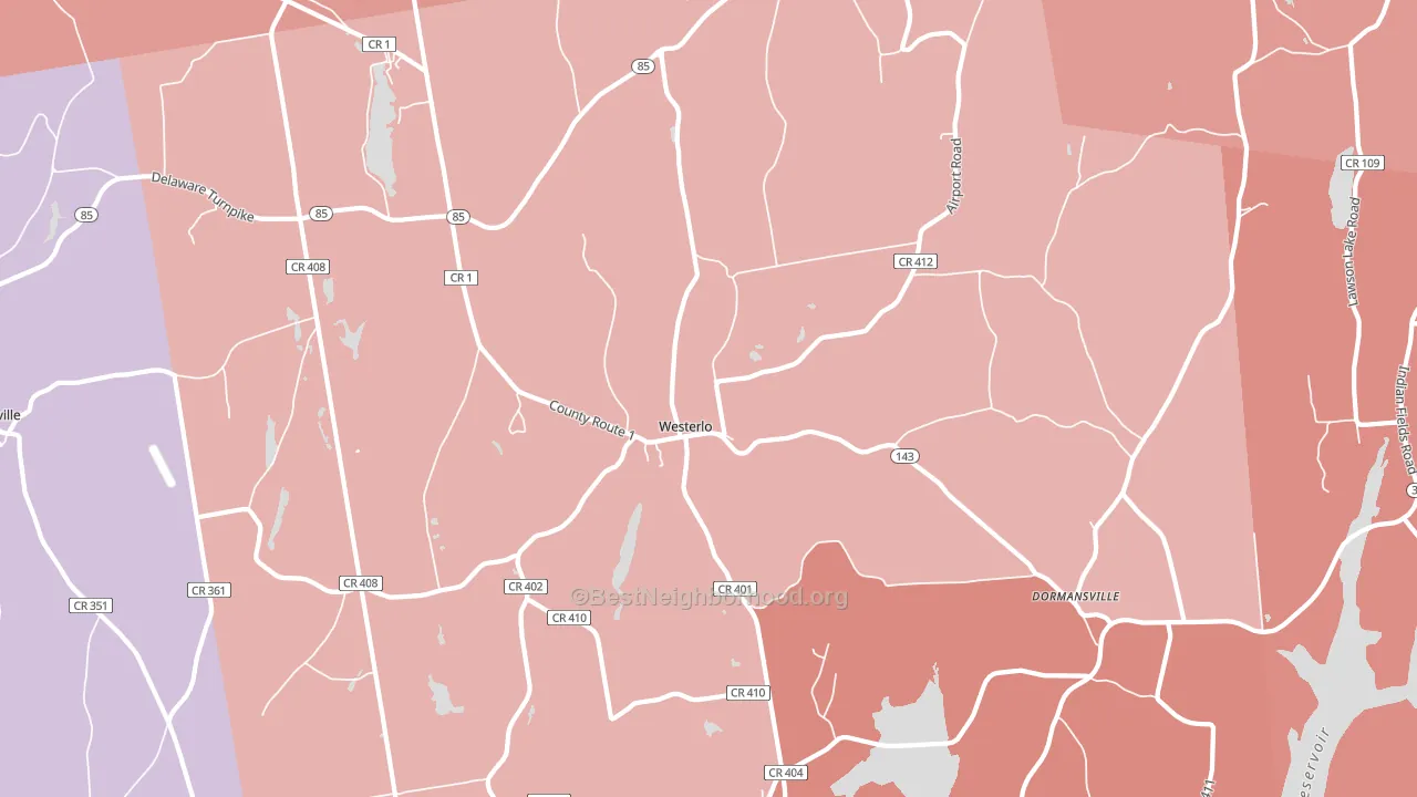 12193, NY block-group political-lean map