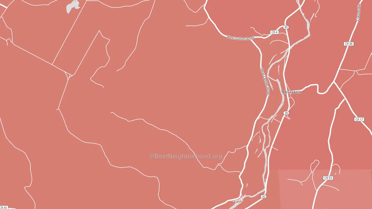 12194, NY block-group political-lean map