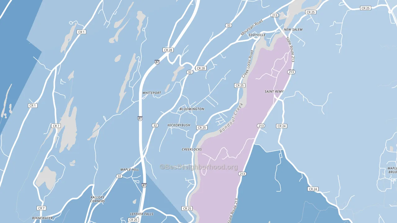 12411, NY block-group political-lean map
