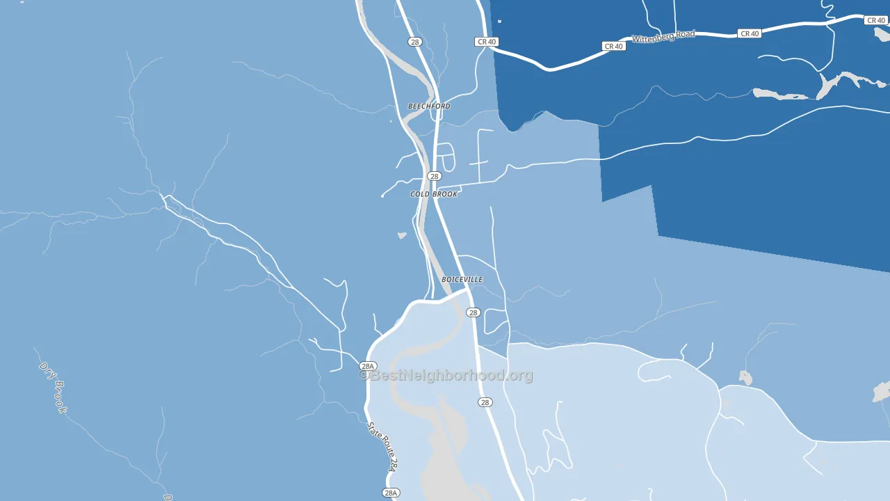 12412, NY block-group political-lean map