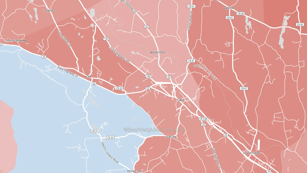 12413, NY block-group political-lean map