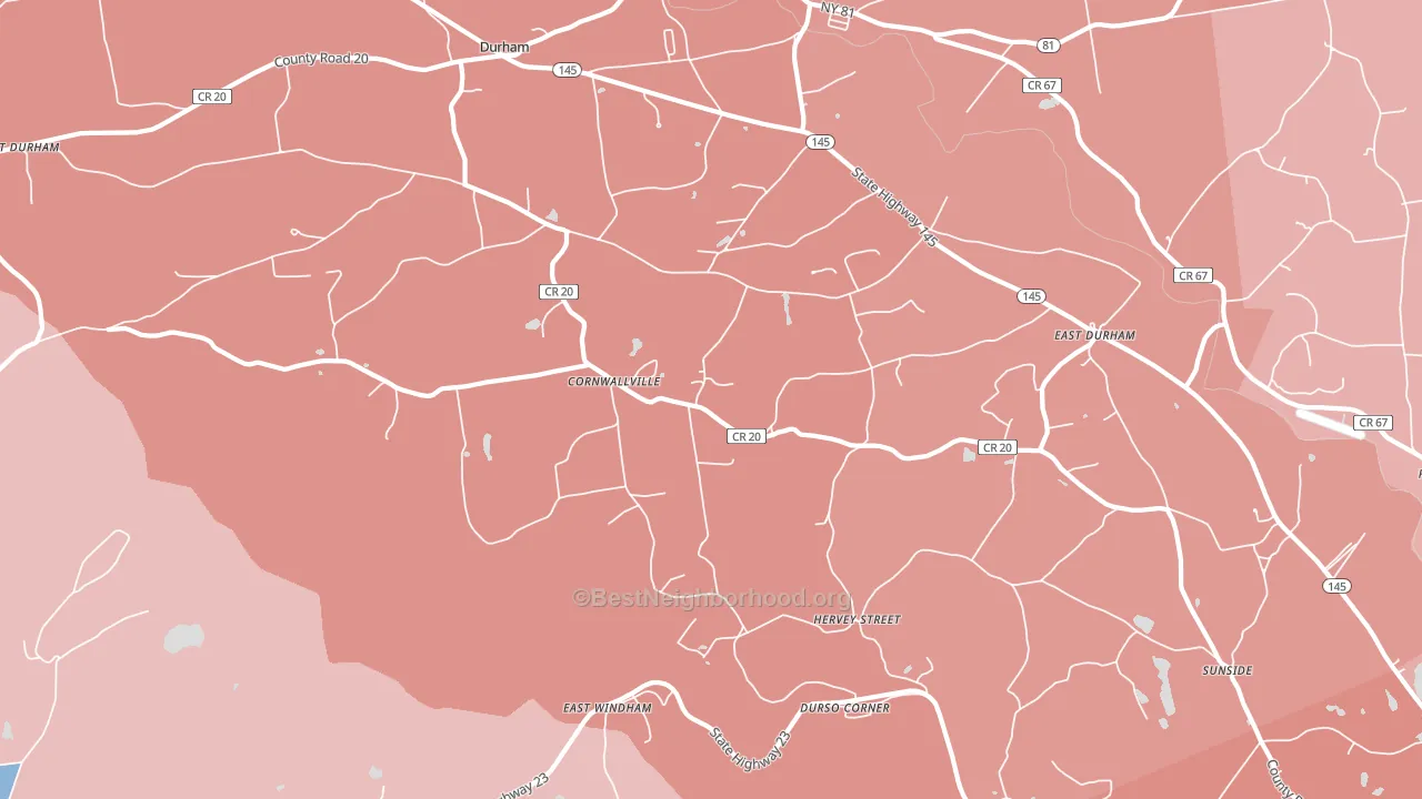 12418, NY block-group political-lean map