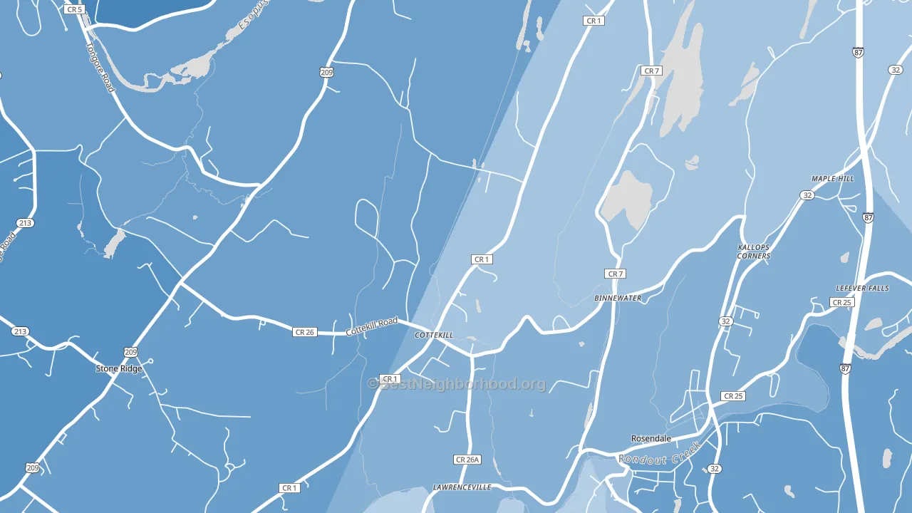 12419, NY block-group political-lean map