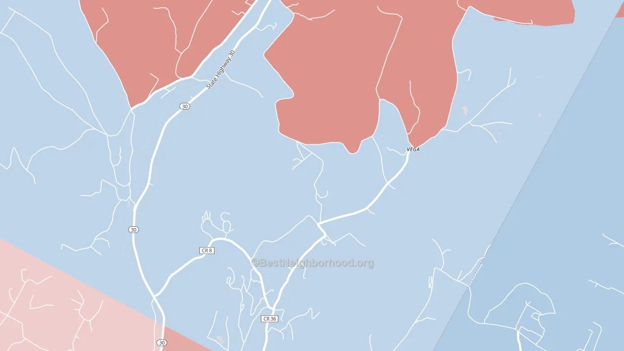 12421, NY block-group political-lean map
