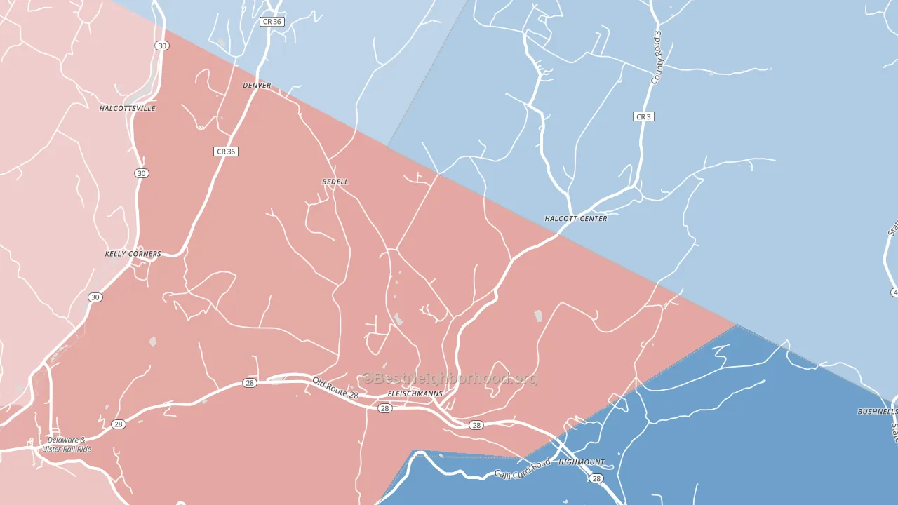 12430, NY block-group political-lean map