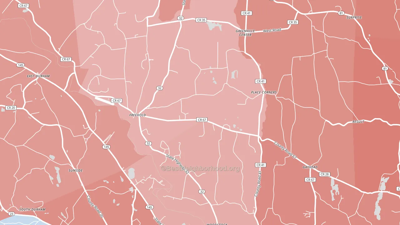 12431, NY block-group political-lean map
