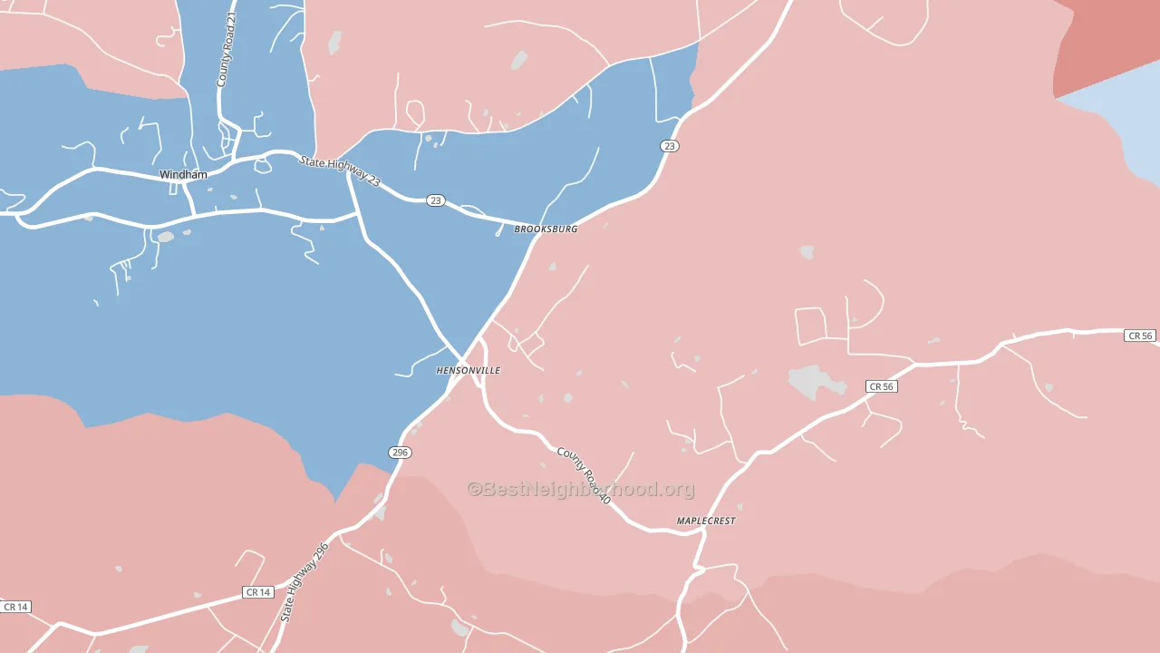 12439, NY block-group political-lean map