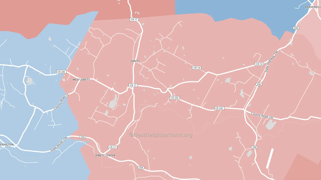 12444, NY block-group political-lean map