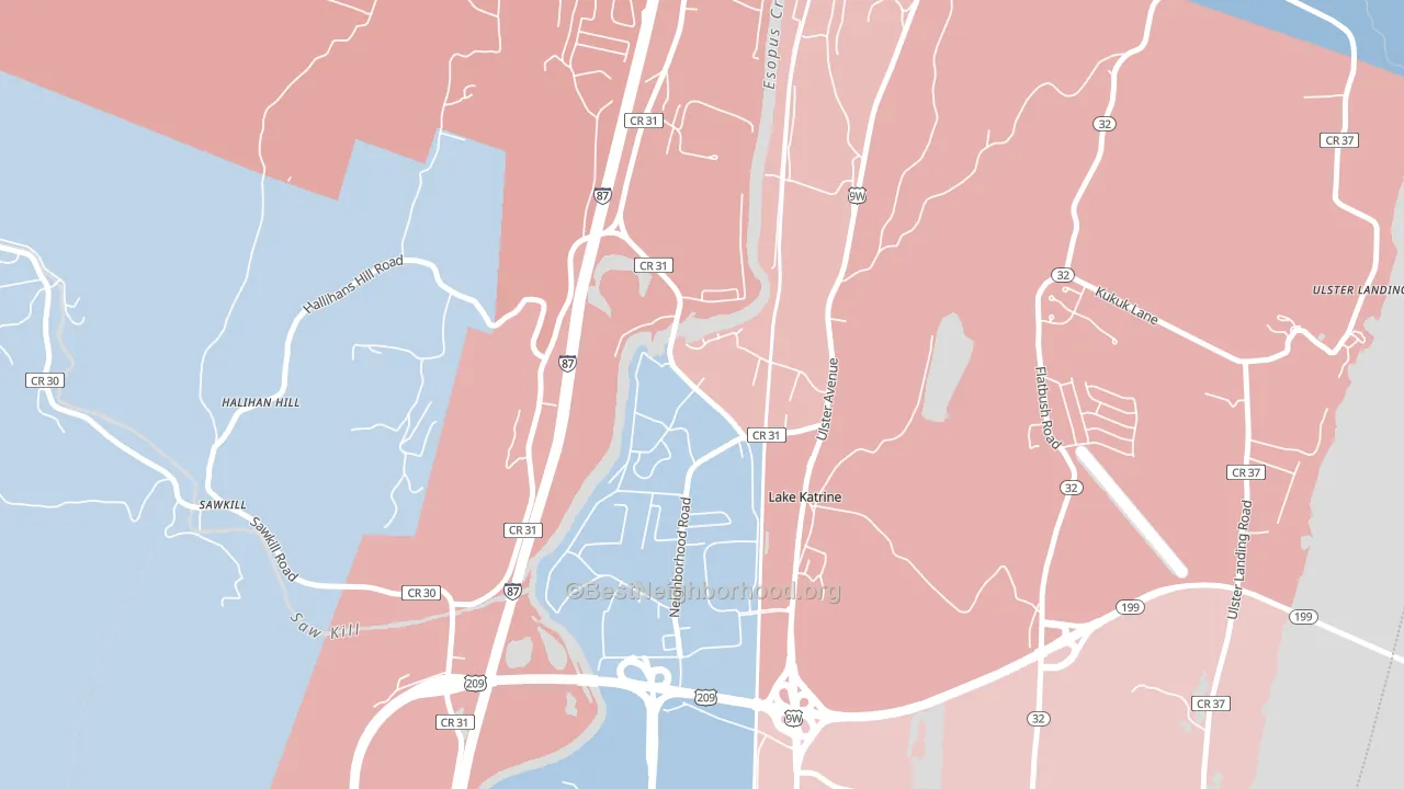 12449, NY block-group political-lean map