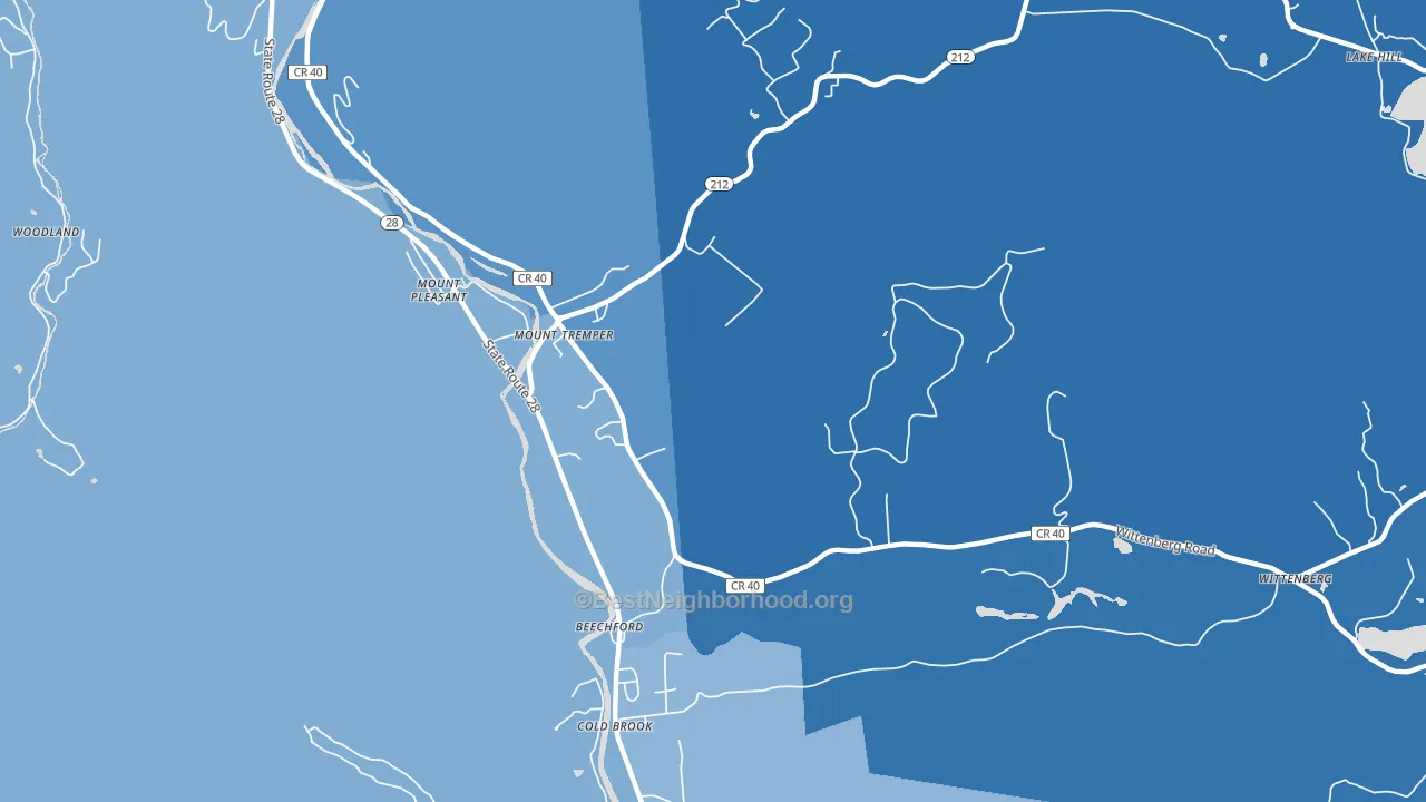 12457, NY block-group political-lean map