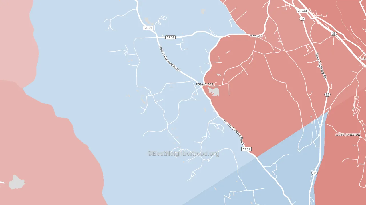 12473, NY block-group political-lean map