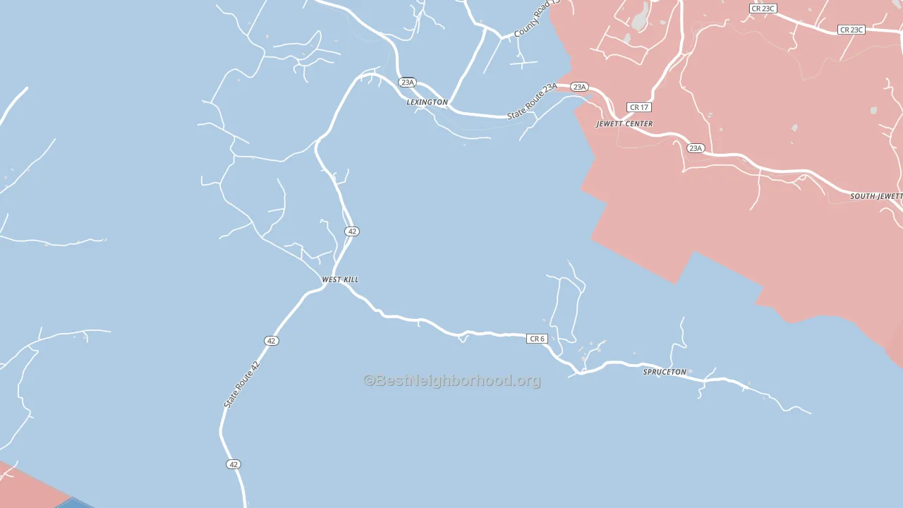 12492, NY block-group political-lean map