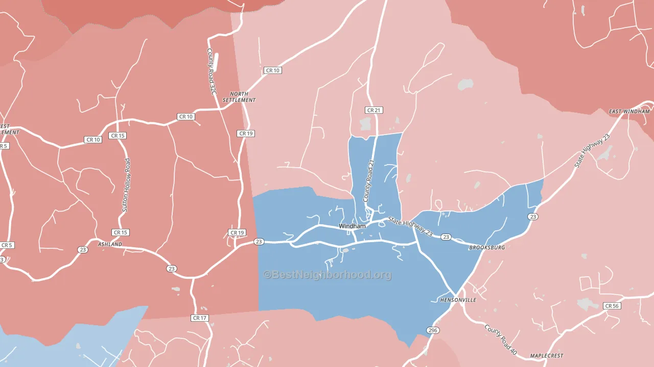 12496, NY block-group political-lean map