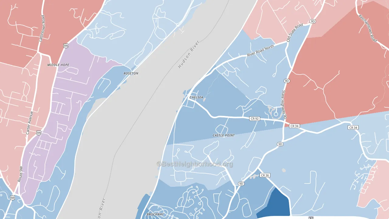 12512, NY block-group political-lean map
