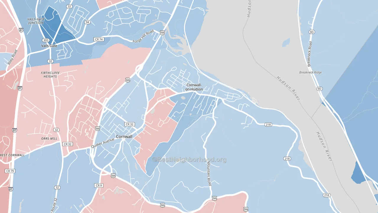 12520, NY block-group political-lean map