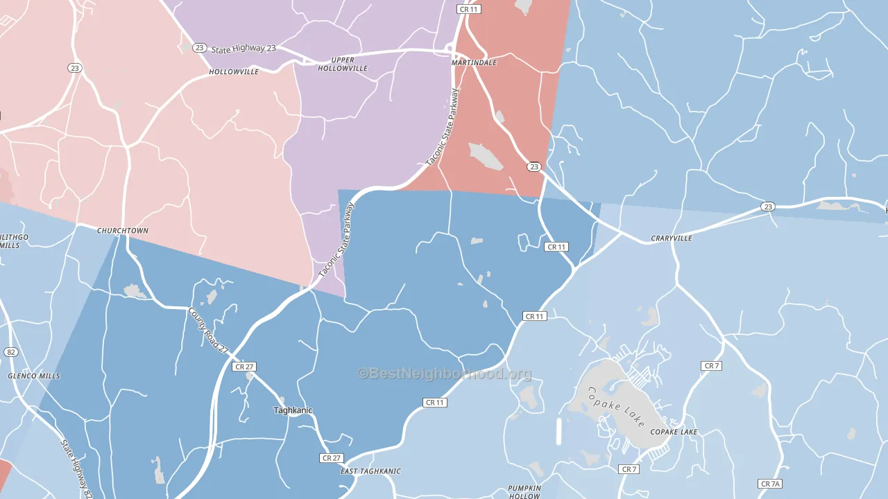 12521, NY block-group political-lean map