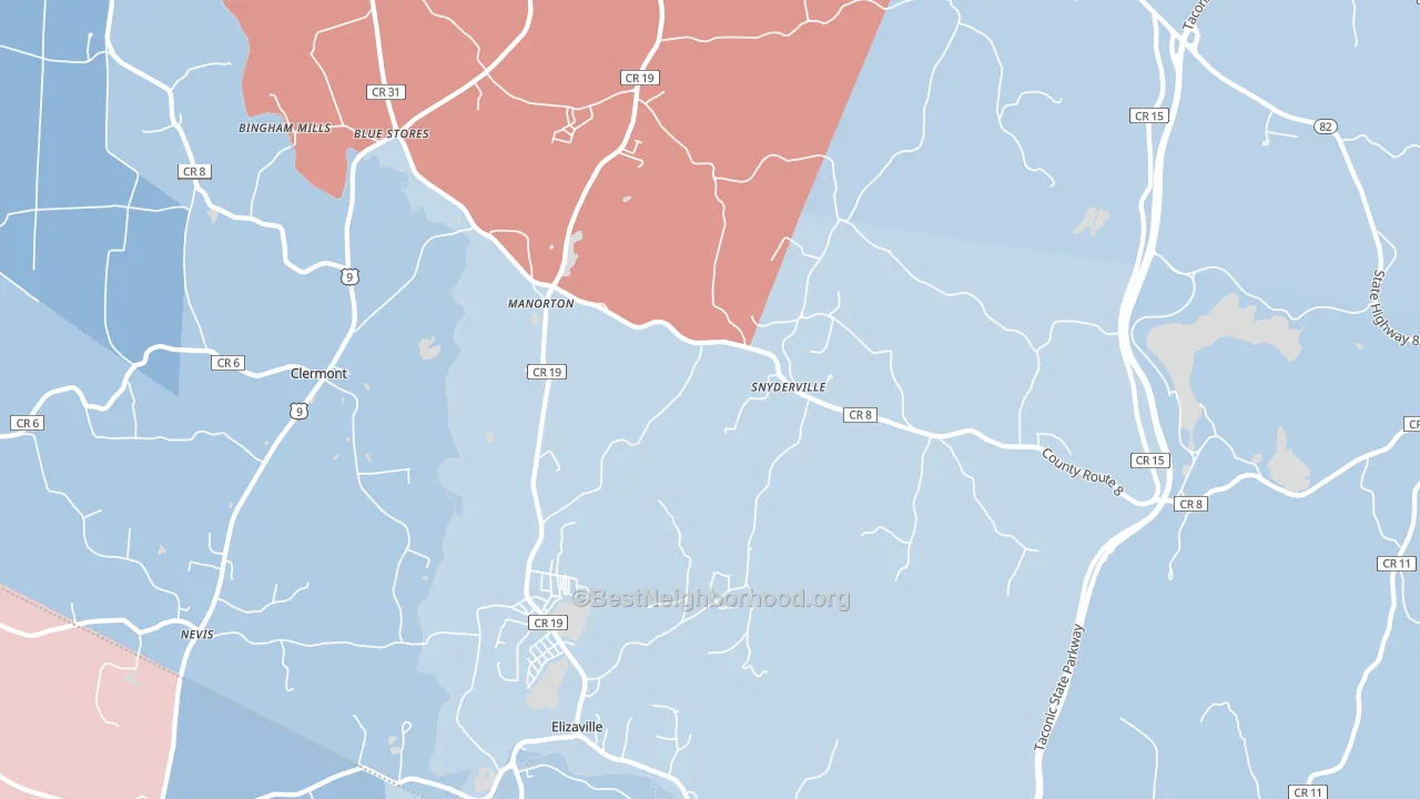 12523, NY block-group political-lean map