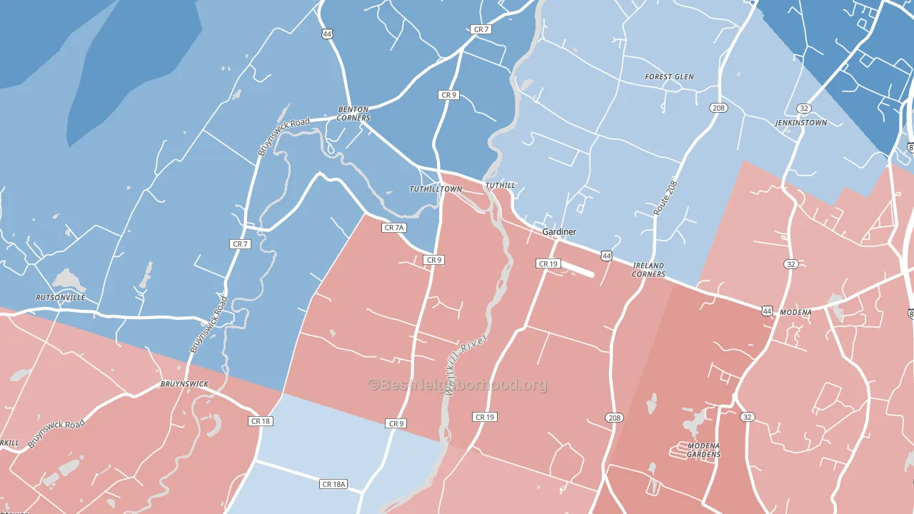 12525, NY block-group political-lean map
