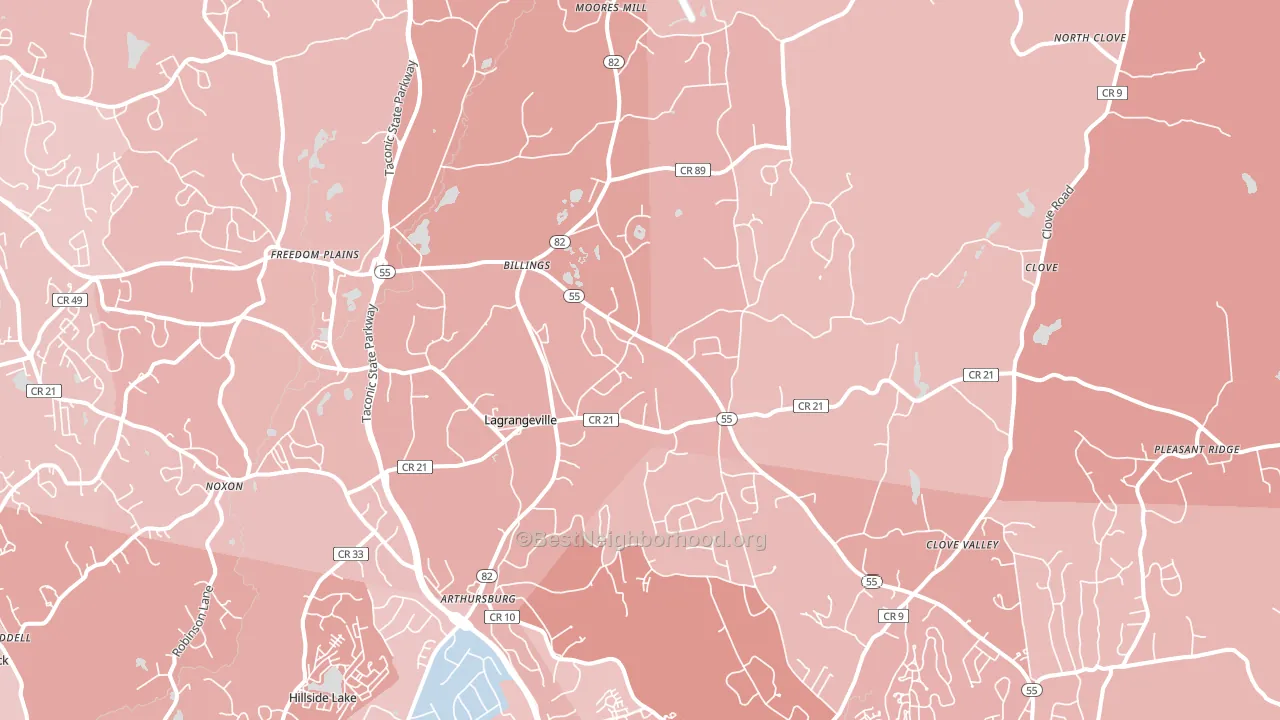12540, NY block-group political-lean map