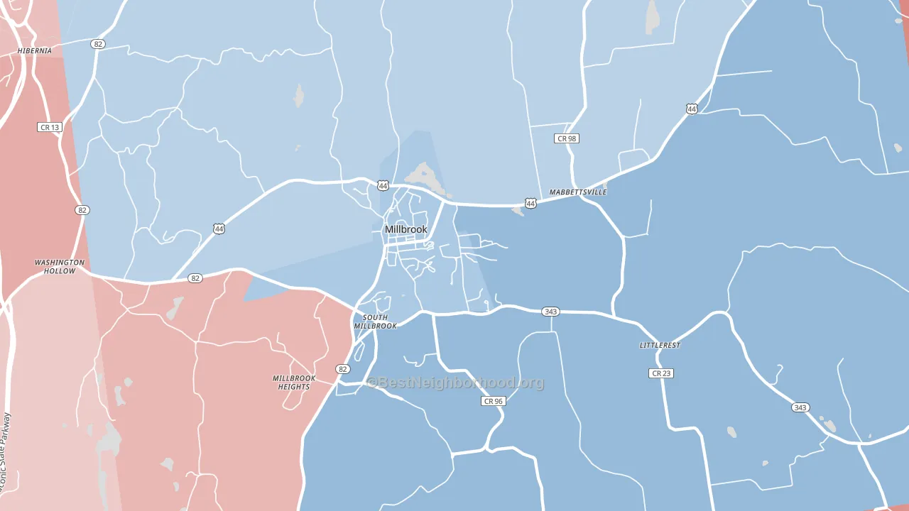 12545, NY block-group political-lean map