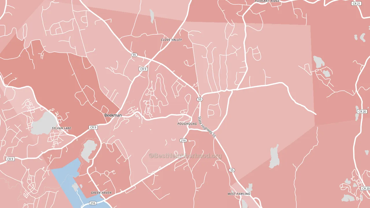 12570, NY block-group political-lean map