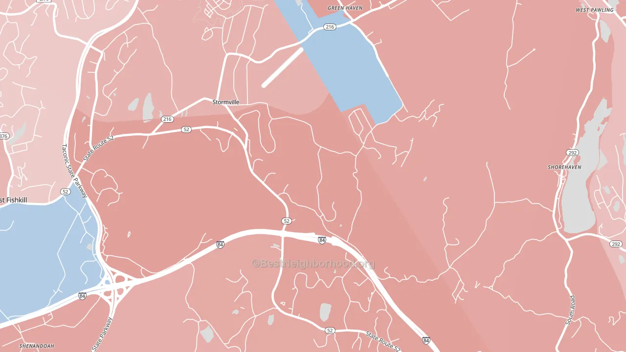 12582, NY block-group political-lean map