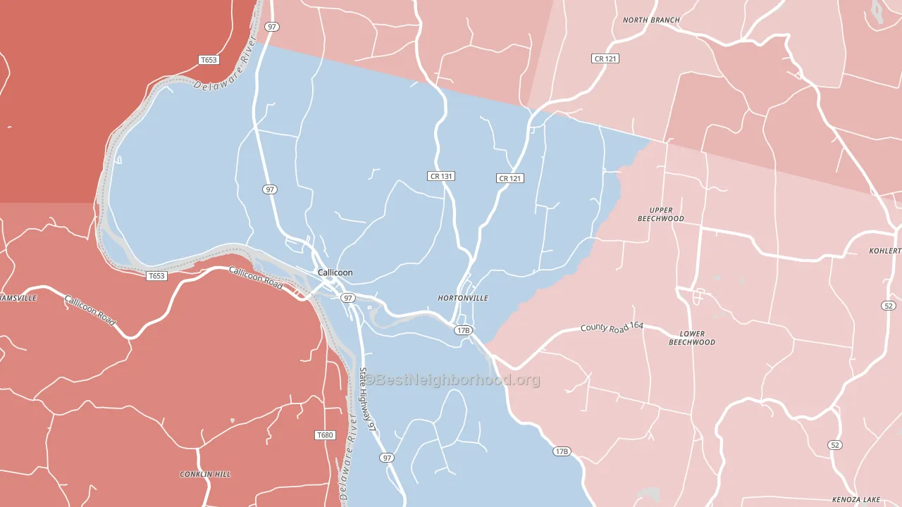12723, NY block-group political-lean map