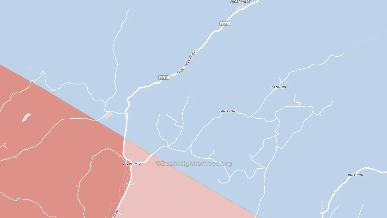 12725, NY block-group political-lean map