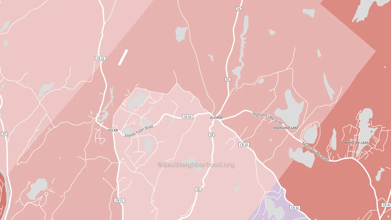 12732, NY block-group political-lean map