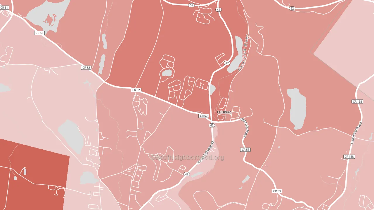 12733, NY block-group political-lean map