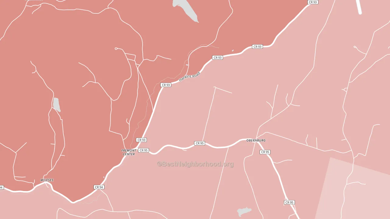 12736, NY block-group political-lean map