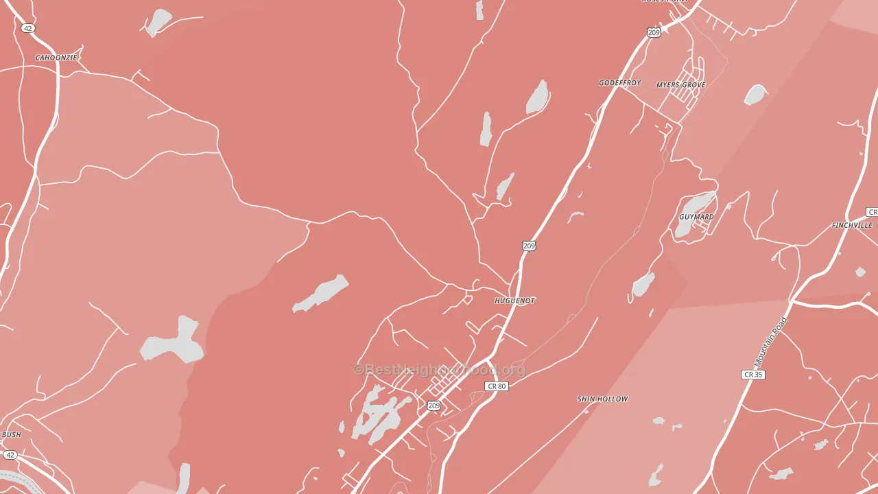 12746, NY block-group political-lean map