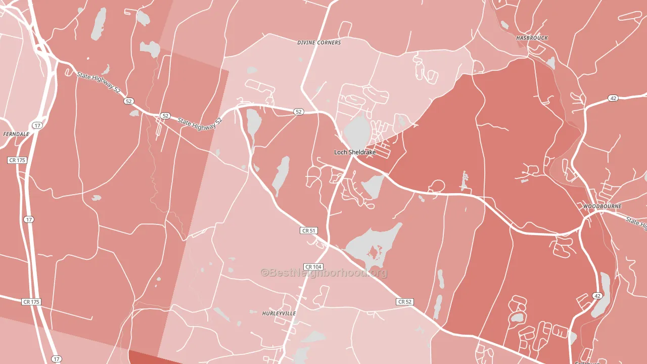 12747, NY block-group political-lean map