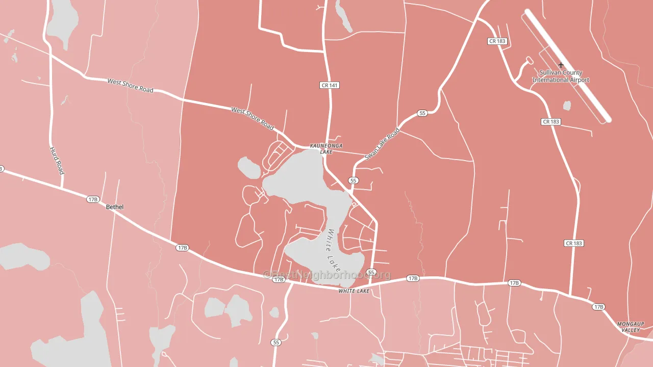 12749, NY block-group political-lean map
