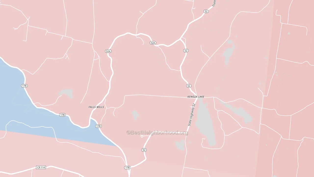 12750, NY block-group political-lean map