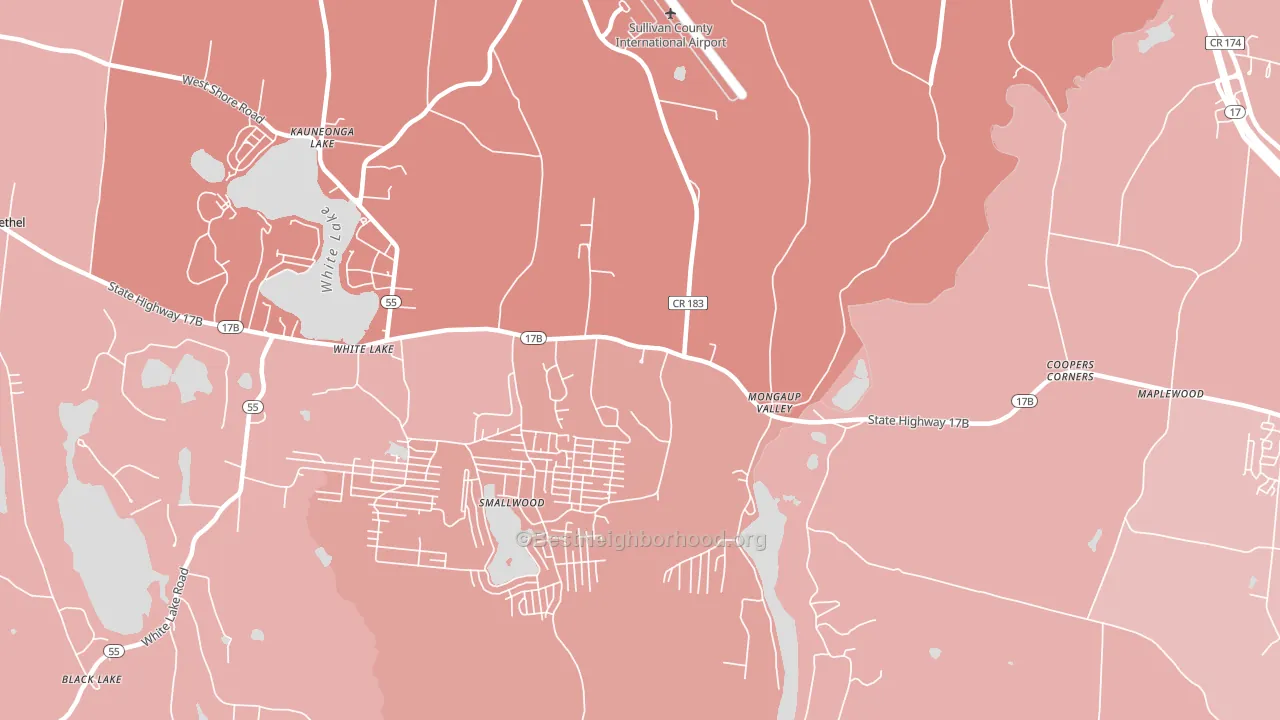12762, NY block-group political-lean map