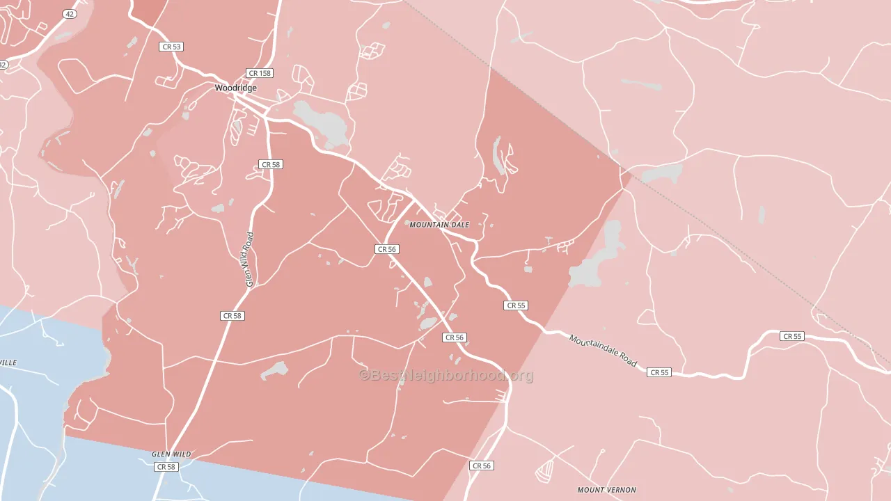 12763, NY block-group political-lean map