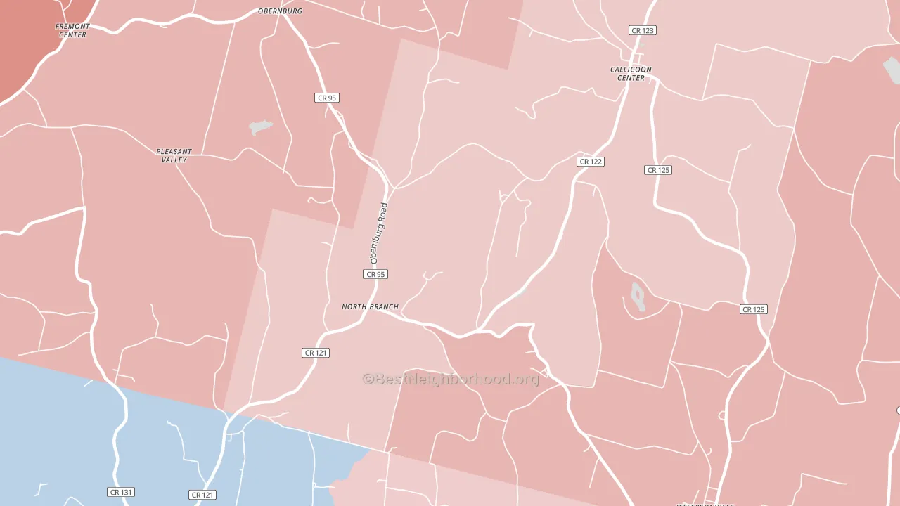 12766, NY block-group political-lean map