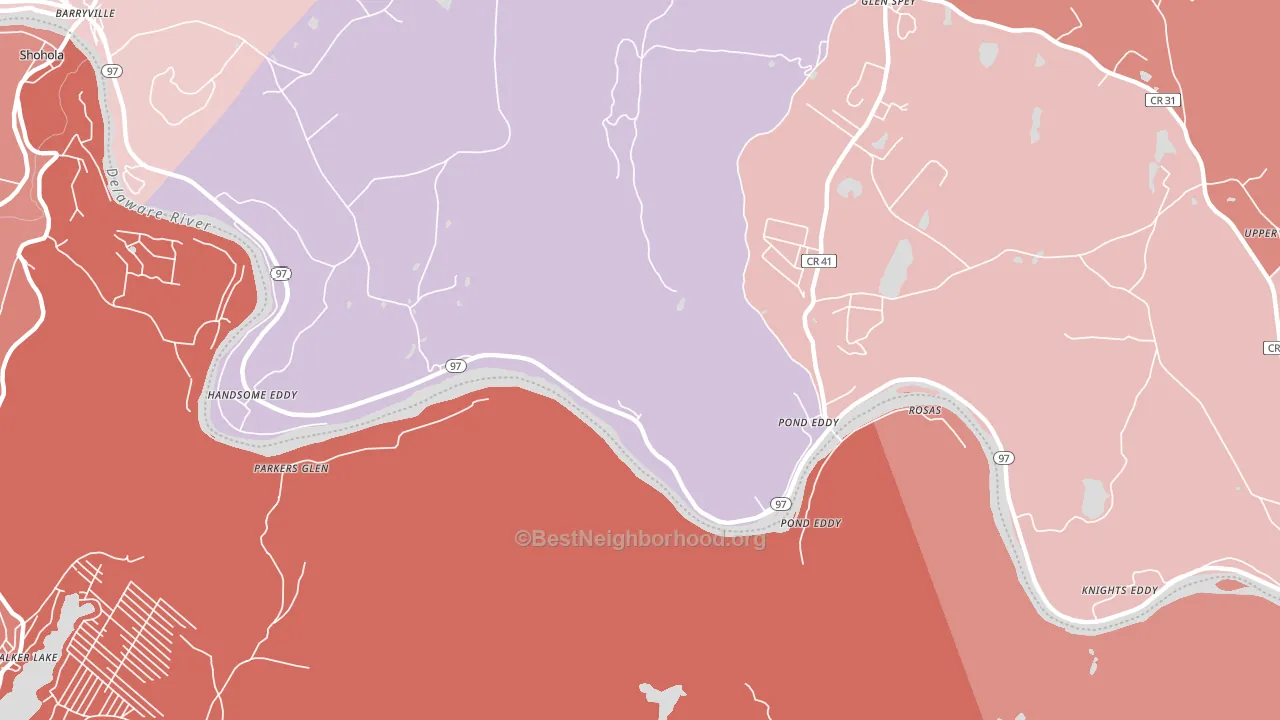 12770, NY block-group political-lean map