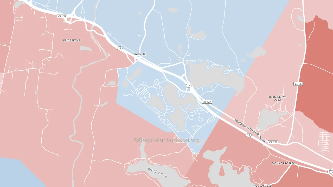 12775, NY block-group political-lean map