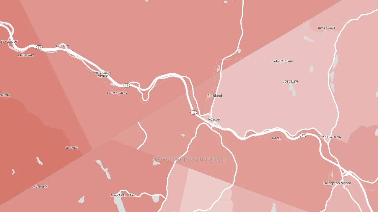 12776, NY block-group political-lean map