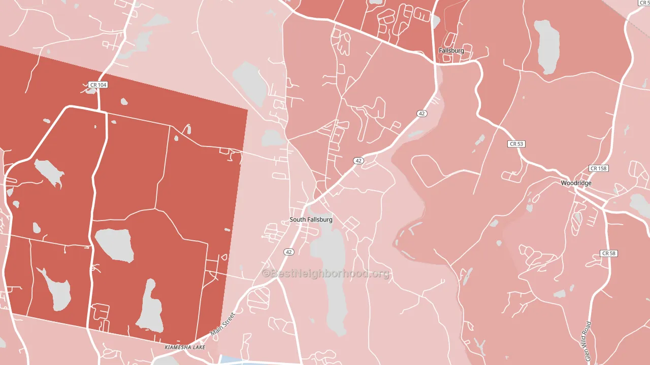 12779, NY block-group political-lean map