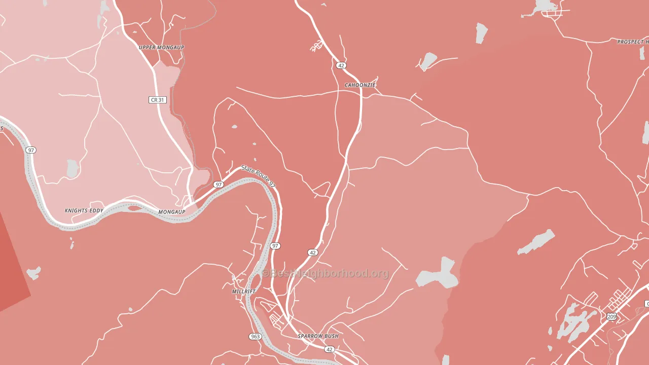 12780, NY block-group political-lean map