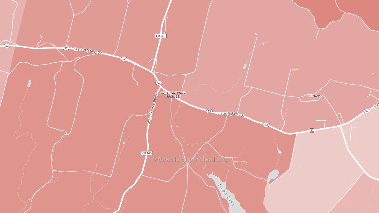 12787, NY block-group political-lean map