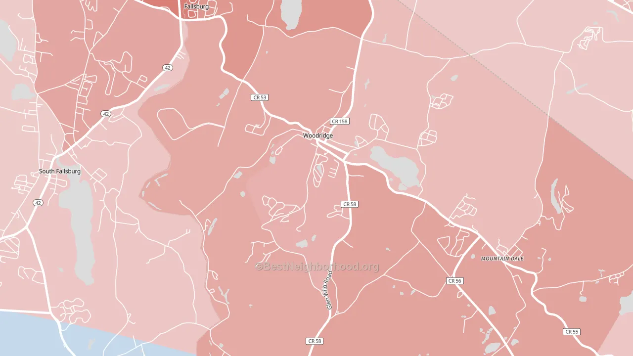 12789, NY block-group political-lean map