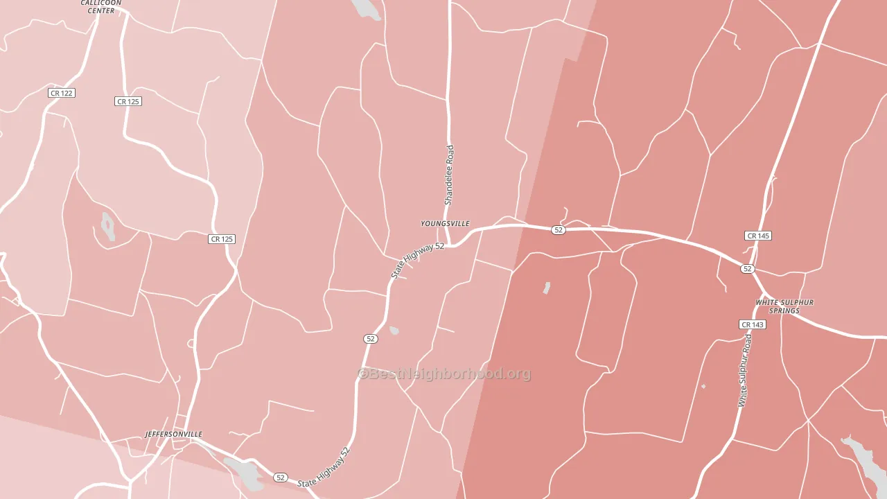 12791, NY block-group political-lean map