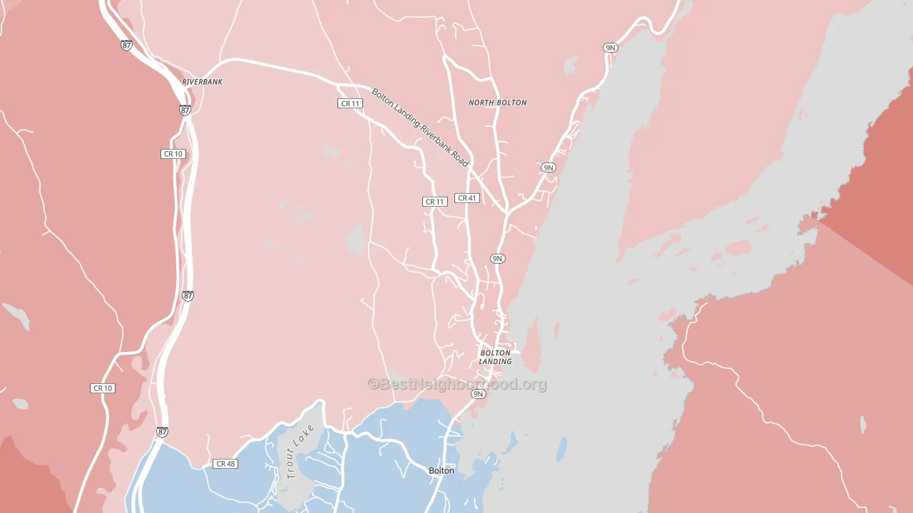 12814, NY block-group political-lean map