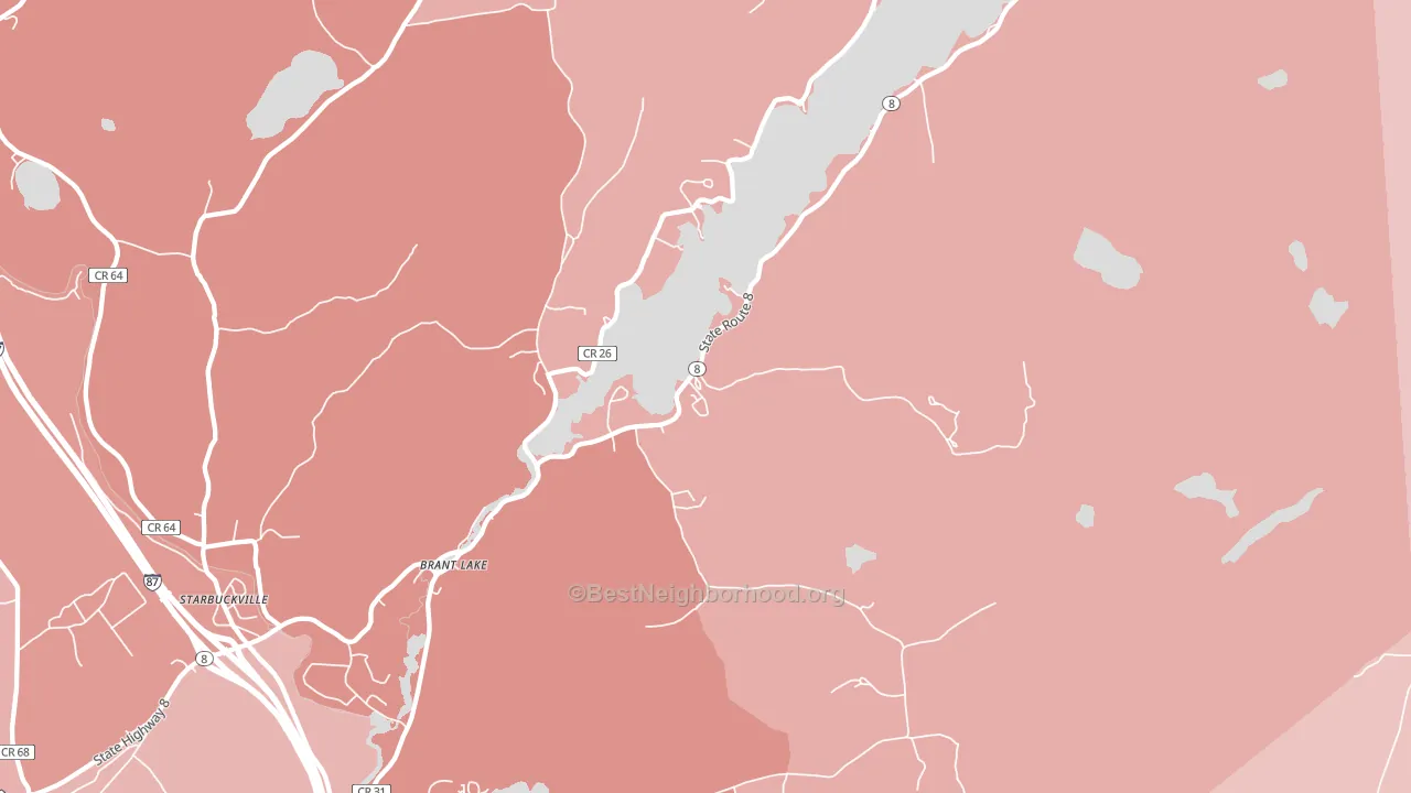 12815, NY block-group political-lean map