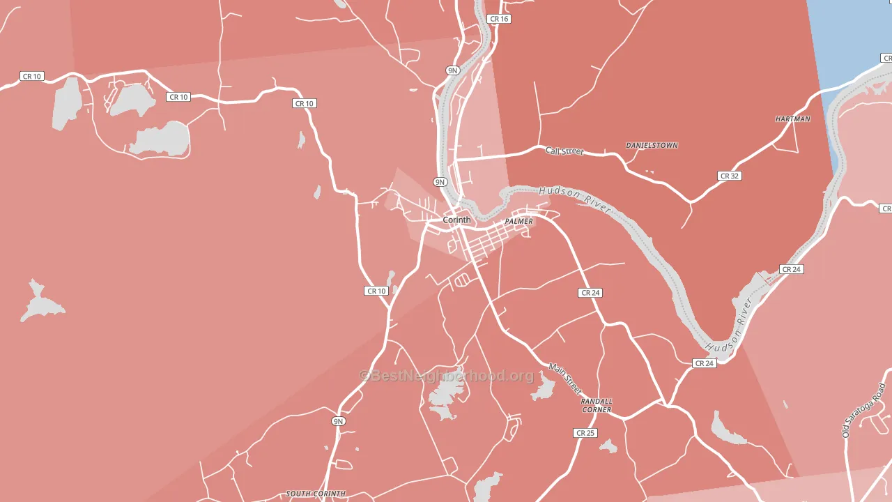 12822, NY block-group political-lean map